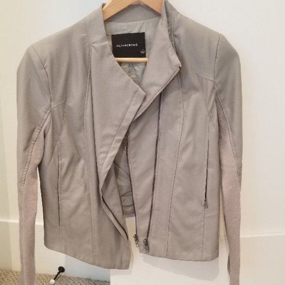 OLIVACEOUS faux leather jacket - THE LATEST SCOOP - Picture 1 of 4